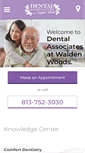 Mobile Screenshot of dentalassociateswaldenwoods.com