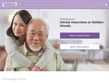 Tablet Screenshot of dentalassociateswaldenwoods.com